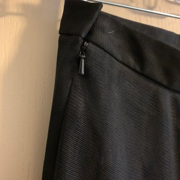 Adrianna Papell Evening Essentials Size 6 Black Skirt Long Lined Double Layers - Picture 4 of 7